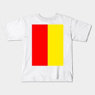 Partick Thistle Red and Yellow Halves Home 2004 Kids T-Shirt